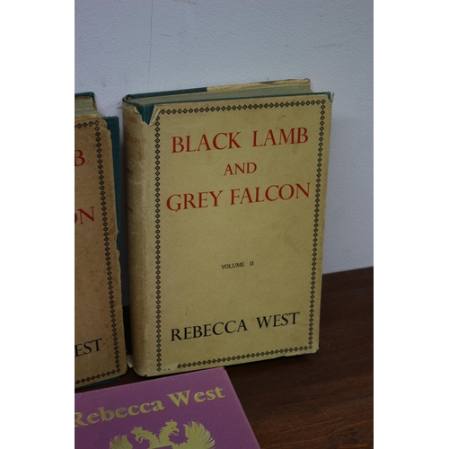 38 - 3 Books By Rebecca West (Very Collectable - Black Lamb and Grey Falcon) - All With Dust Covers