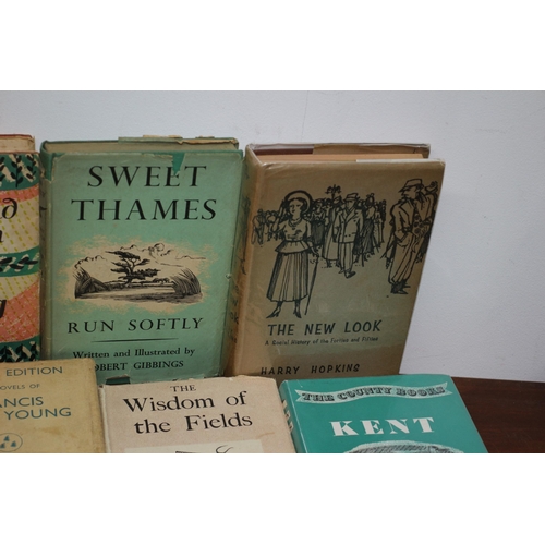 40 - A Very Nice Selection of Vintage Books, all With Dust Covers and all Good Collectable Titles