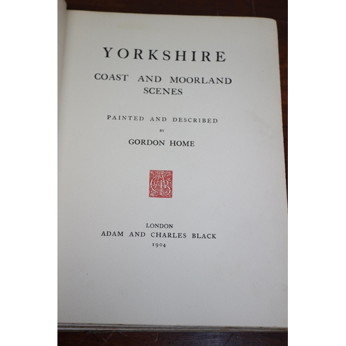 346 - Vintage Book - Yorkshire by Gordon Home - 1904