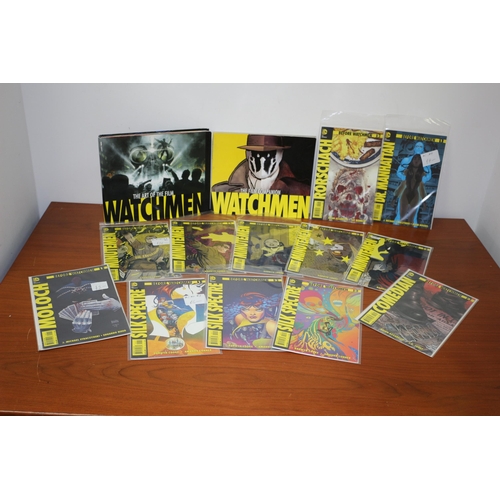 88 - 2 x Watchman Books plus a Collection of Before Watchman Comics - Boarded and Bagged