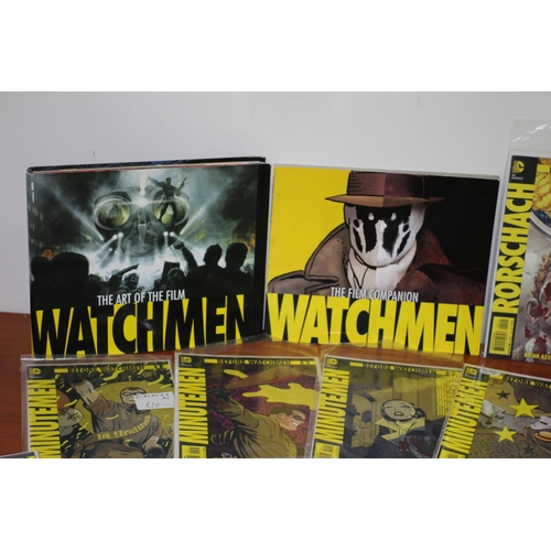 88 - 2 x Watchman Books plus a Collection of Before Watchman Comics - Boarded and Bagged