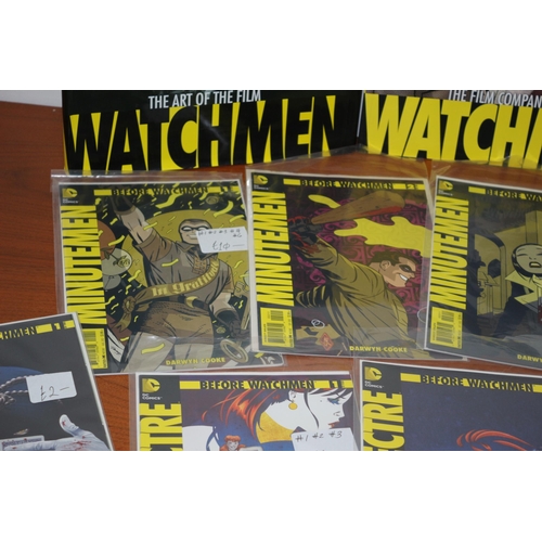 88 - 2 x Watchman Books plus a Collection of Before Watchman Comics - Boarded and Bagged