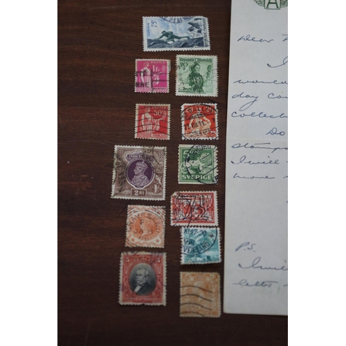 315 - Very Nice Envelope, Dated 1950's, Which Has a First Day Cover Stamps on The Front plus a Collection ... 