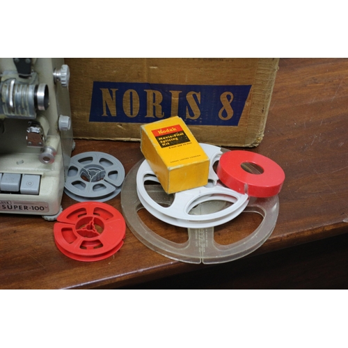 319 - Vintage Plank - Noris 8 Projector plus Prinz Oxford 8mm Movie Editor - Both in Original Boxes