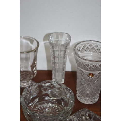 324 - Collection of Glassware including a Lead Crystal Vase