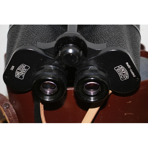 329 - A Pair of Carl Zeiss Jena Jenoptem 10 x 50 - Multi Coated Binoculars with Original Case