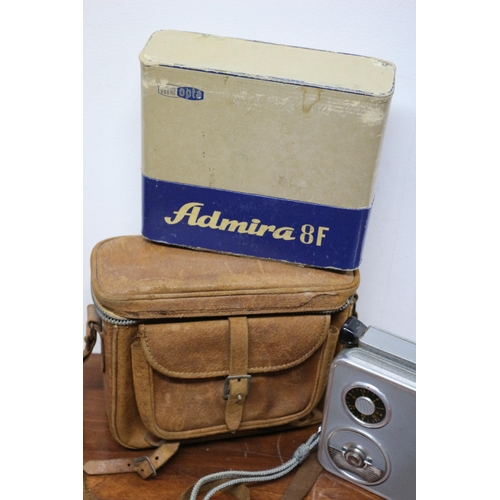 330 - Vintage Admira 8F Cinecamera in Original Box and a Leather Case