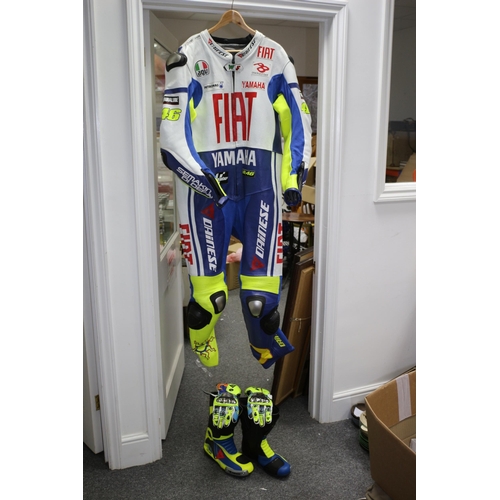 337 - What a Fantastic Item - Valentino Rossi, (Moto GP), Replica All Leather Fiat Full Bike Suit with Cor... 