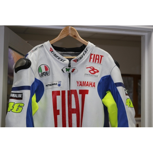 337 - What a Fantastic Item - Valentino Rossi, (Moto GP), Replica All Leather Fiat Full Bike Suit with Cor... 