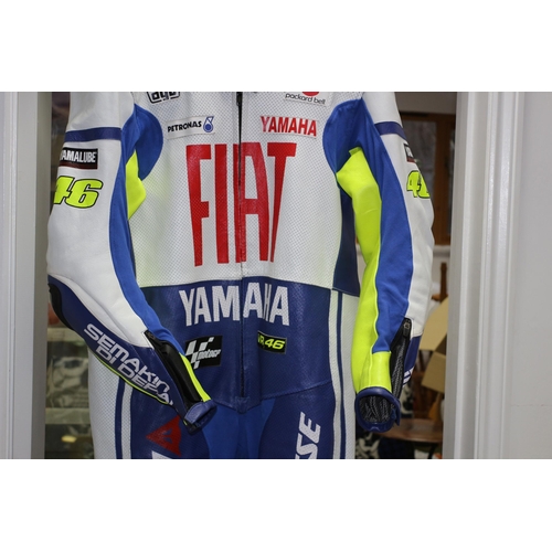 337 - What a Fantastic Item - Valentino Rossi, (Moto GP), Replica All Leather Fiat Full Bike Suit with Cor... 