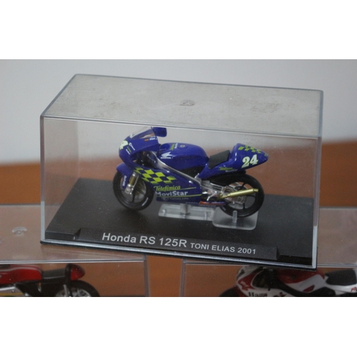 339 - 8 x Die Cast Boxed Models of Famous Motorcycles Ridden by Famous Riders - Over £80 Worth