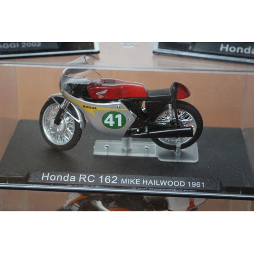 339 - 8 x Die Cast Boxed Models of Famous Motorcycles Ridden by Famous Riders - Over £80 Worth