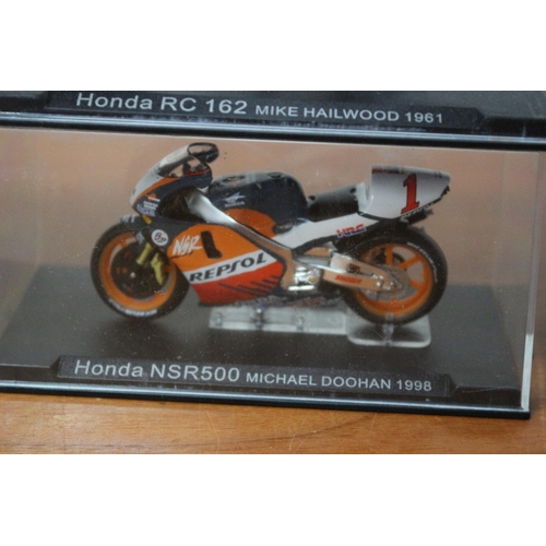 339 - 8 x Die Cast Boxed Models of Famous Motorcycles Ridden by Famous Riders - Over £80 Worth