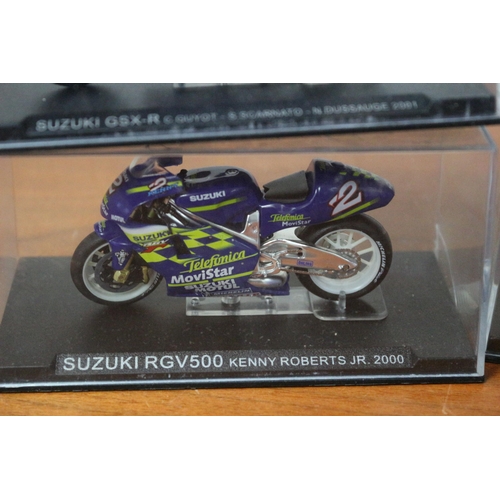 341 - 10 x Die Cast Boxed Models of Famous Motorcycles Ridden by Famous Riders - Over £100 Worth