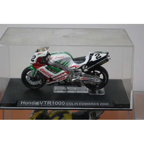 341 - 10 x Die Cast Boxed Models of Famous Motorcycles Ridden by Famous Riders - Over £100 Worth