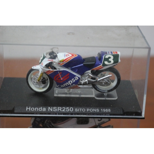 341 - 10 x Die Cast Boxed Models of Famous Motorcycles Ridden by Famous Riders - Over £100 Worth