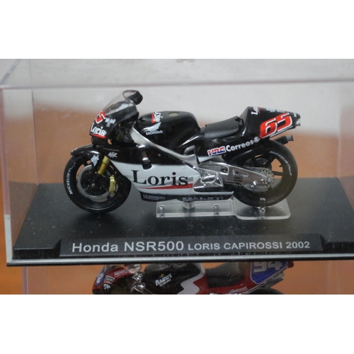 341 - 10 x Die Cast Boxed Models of Famous Motorcycles Ridden by Famous Riders - Over £100 Worth