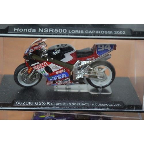 341 - 10 x Die Cast Boxed Models of Famous Motorcycles Ridden by Famous Riders - Over £100 Worth