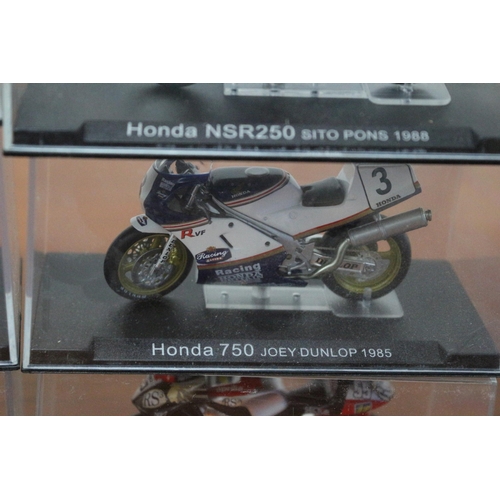 341 - 10 x Die Cast Boxed Models of Famous Motorcycles Ridden by Famous Riders - Over £100 Worth