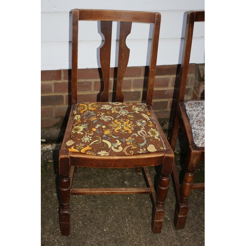 343 - Set of 4 Vintage 1940/50's Chairs