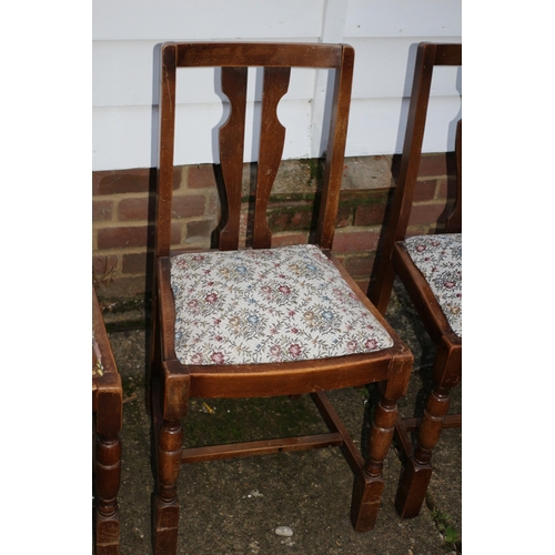 343 - Set of 4 Vintage 1940/50's Chairs