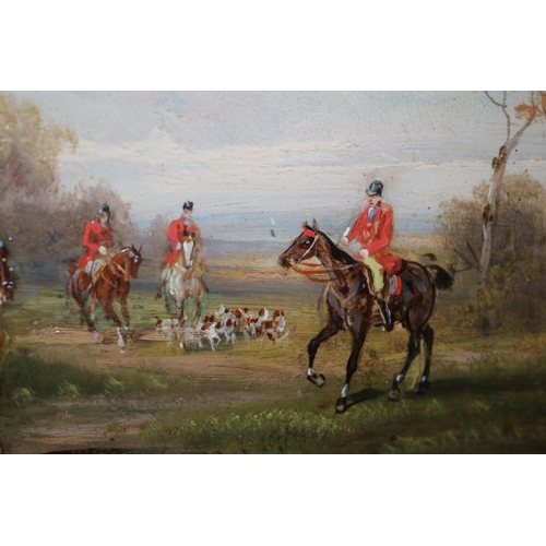 290 - Pair of Fantastically Executed Oil on Board Hunting Scene Paintings, Framed. By Renowned Artist Robe... 