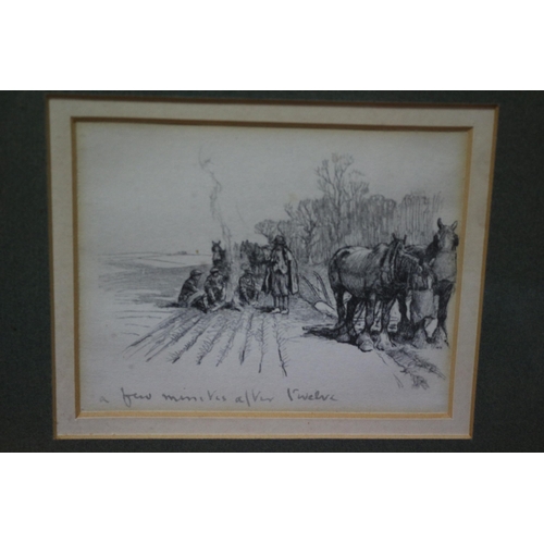 292 - 3 x Prints of Working Shire Horses of a Bygone Era - Framed and Glazed