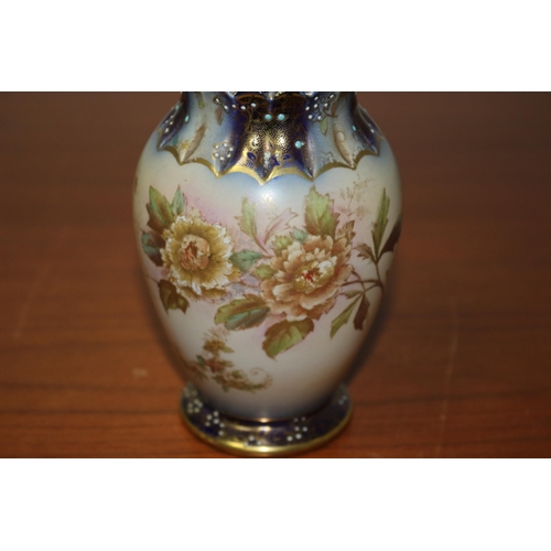 376 - Carlton Ware Peony Sugar Shaker with Tested as Silver Top