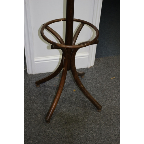 381 - Bent Wood Coat Stand Vintage - 200cm Tall - Unscrews for Transportation