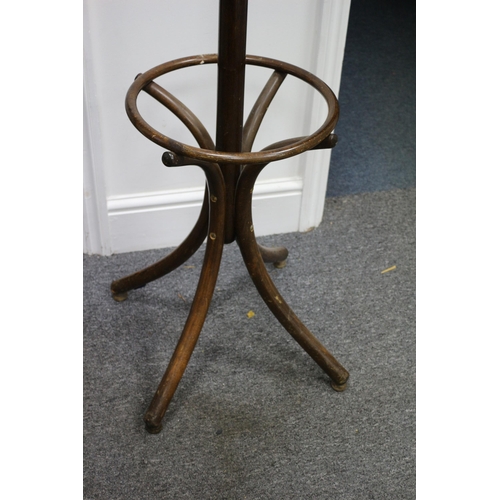 381 - Bent Wood Coat Stand Vintage - 200cm Tall - Unscrews for Transportation