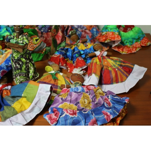 391 - Quantity of Caribbean Flip Over Dolls and Others - Hand Made