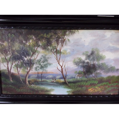 56 - Two Victorian Oil on Board Paintings, both Signed and looks like A Rich. Please see Photo's. One fra... 