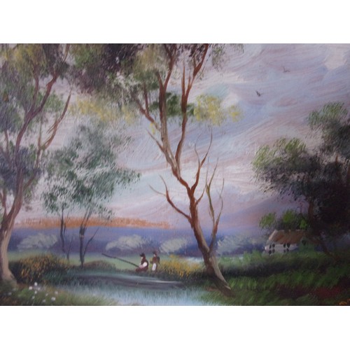 56 - Two Victorian Oil on Board Paintings, both Signed and looks like A Rich. Please see Photo's. One fra... 