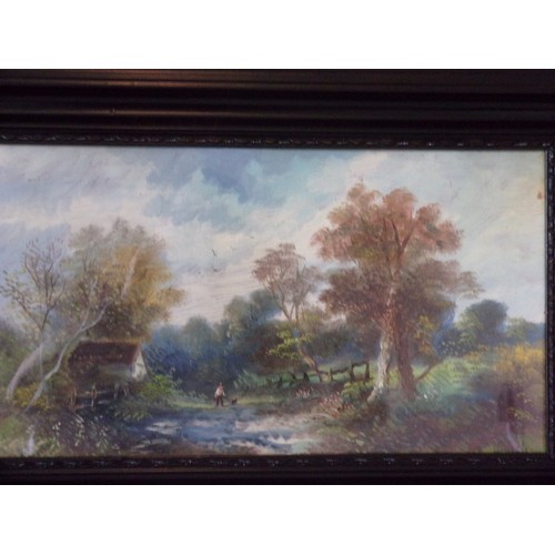 56 - Two Victorian Oil on Board Paintings, both Signed and looks like A Rich. Please see Photo's. One fra... 