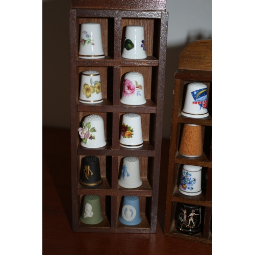 30 - Good Sized Collection of Thimbles including Wedgwood - All in Presentation Cases