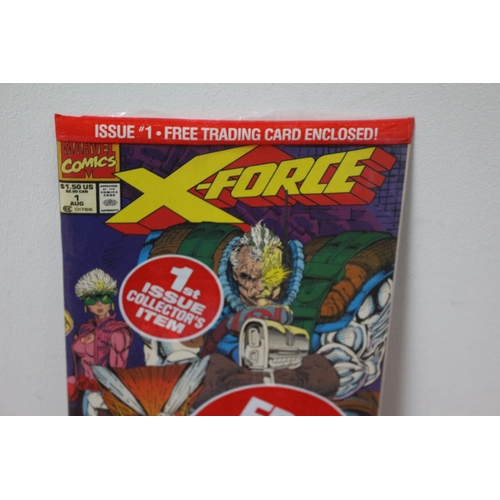 4 - X-Force No:#1 Still Sealed with Trading Cards