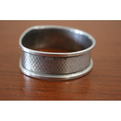 43 - Hallmarked Silver Napkin Ring - Good Weight