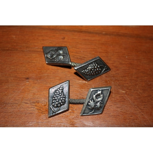 48 - Tested as Silver Vintage Pair of Cufflinks