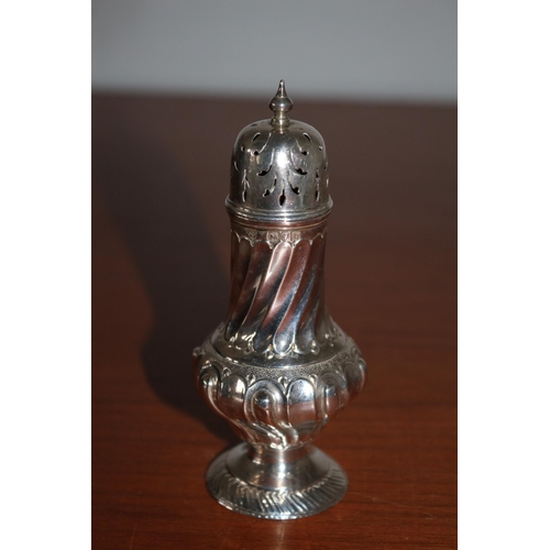 51 - Good Quality and Weight Silver Hallmarked Sugar Shaker - 53.8g