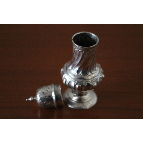 51 - Good Quality and Weight Silver Hallmarked Sugar Shaker - 53.8g