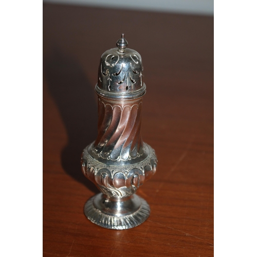 53 - Good Quality and Weight Silver Hallmarked Sugar Shaker - 57.8g