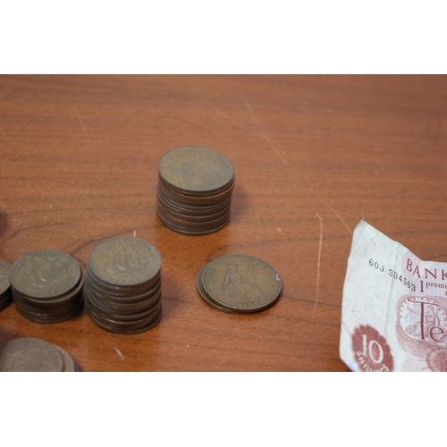 6 - Nice Collection of Old Coins Ranging From 1920's to 1960's including a Ten Shilling Note