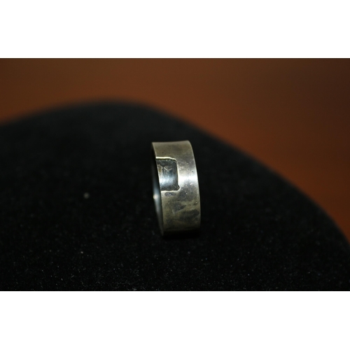 64 - Tested as Silver - Modernist Ring