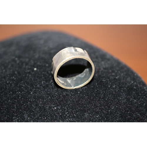 64 - Tested as Silver - Modernist Ring