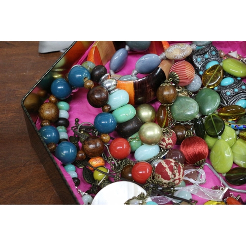 101 - A Large Collection of Costume Jewellery, Some with Semi-Precious Stones