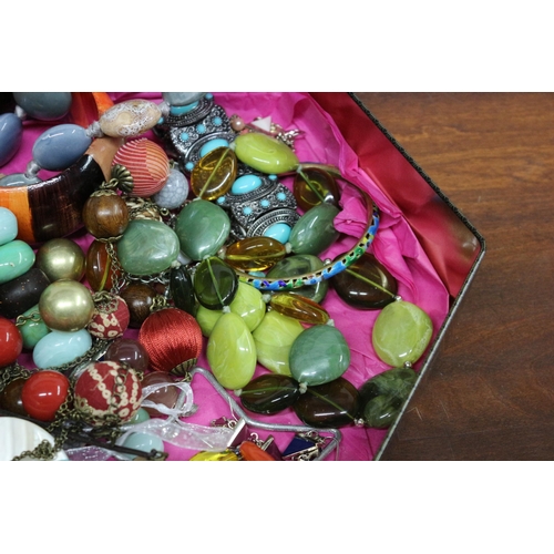 101 - A Large Collection of Costume Jewellery, Some with Semi-Precious Stones