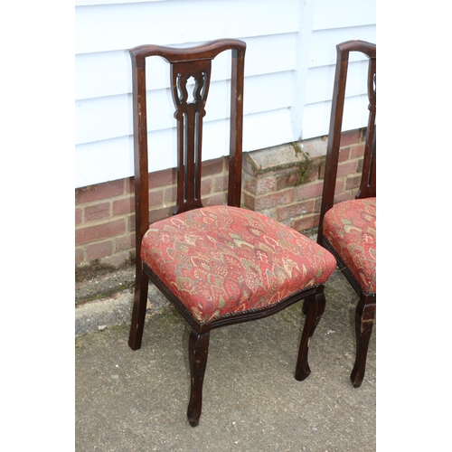 146 - 3 x Heavy, Well Made Good Quality Chairs - All Joints are Firm