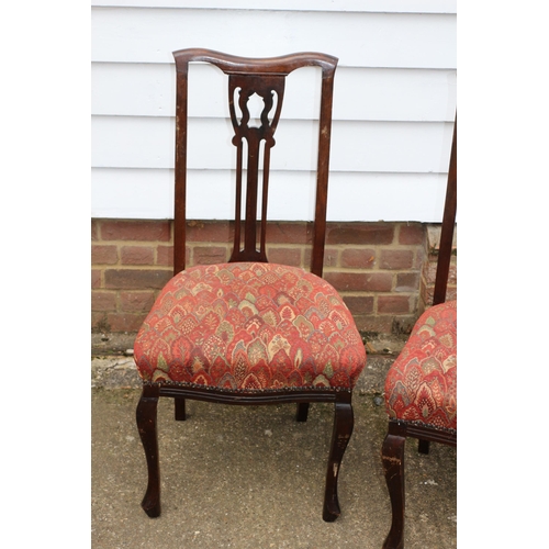 146 - 3 x Heavy, Well Made Good Quality Chairs - All Joints are Firm