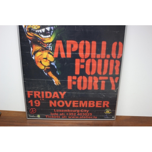 158 - Apollo Four Forty Luxemburg Poster - 1999 - Original and Framed - 85 x 61cm