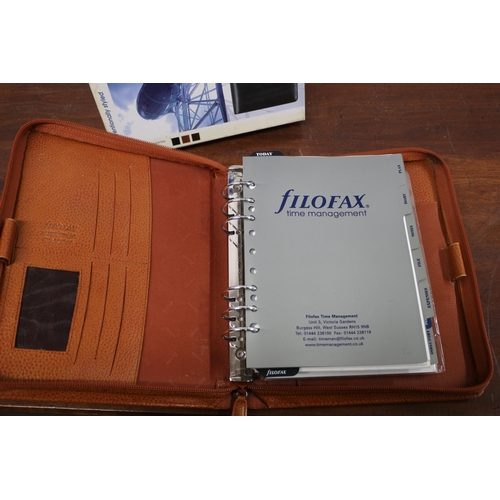 165 - Filofax Finsbury Zip Real Leather Organiser in Slipcase